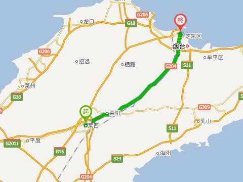 莱西离烟台多少公里（莱西到烟台莱山多少公里）-图2