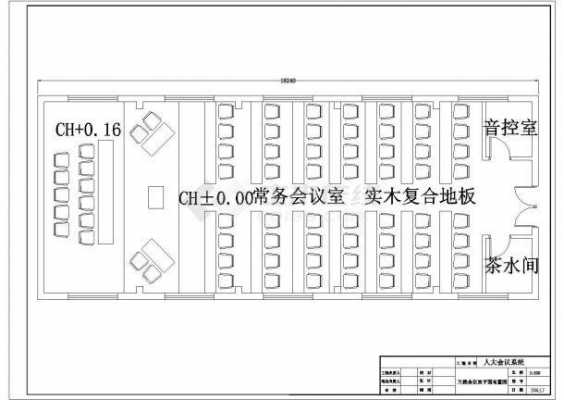 150人会议是多少面积（150人会议室平面图）-图1